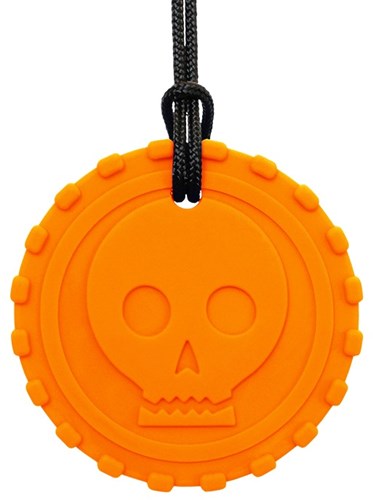 Ark Therapeutics Kauschmuck sensorisches Spielzeug Pirate Coin Orange XXT