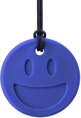 Ark Therapeutics Beißkette Smiley Gesicht Kauspielzeug Dunkelblau