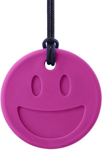 Ark Therapeutics Beißschmuck Smiley Gesicht Kaukette Magenta Standard
