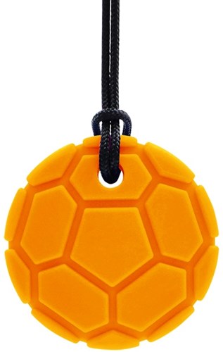 Ark Therapeutics Kaukette Fußball Halskette Orange XXT - sensorisches Spielzeug