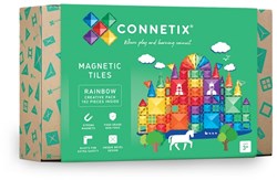 Connetix jouet magnétique set de construction arc-en-ciel 102 pièces créatif