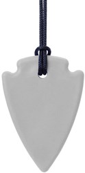 ARK Arrowhead Chew Necklace (Light Grey, Standard)