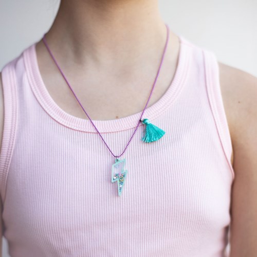 Calico Sun - Charlie Necklace Lightning Bolt-3