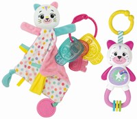 Clementoni coffret cadeau bébé peluche - Kitty - jouet sensoriel-2