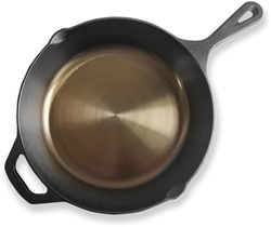 Koock Amsterdam Skillet aus poliertem Gusseisen – 25 cm – Bratpfanne – für alle Wärmequellen geeignet