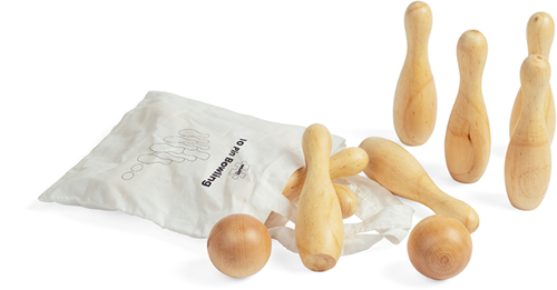 BigJigs Holz Bowling Set - buntes Spielzeug für Kinder-2