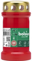 Bolsius bougie commémorative lanterne rouge avec couvercle 50h extérieur