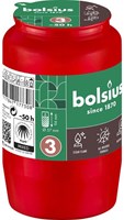 Bolsius bougie de cimetière rouge bougie commémorative extérieur 50 heures