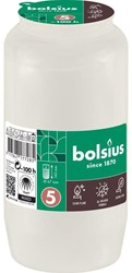 Bolsius bougie funéraire blanche - bougie commémorative intérieur extérieur