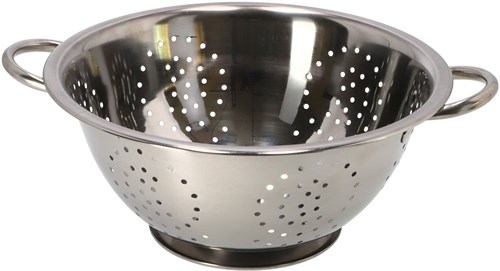 Koopman Sieb Edelstahl 29cm mit Griffen - Küchenhelfer silber