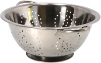 Koopman Sieb Edelstahl 29cm mit Griffen - Küchenhelfer silber-2