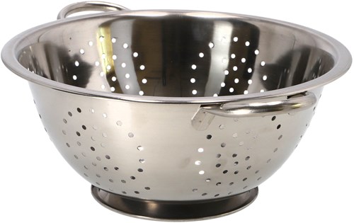 Koopman Sieb Edelstahl 29cm mit Griffen - Küchenhelfer silber-2