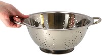 Koopman Sieb Edelstahl 29cm mit Griffen - Küchenhelfer silber-3