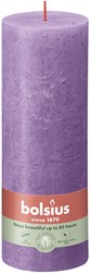 Bolsius bougie pilier rustique Violet Vibrant - 19 cm - 85 heures