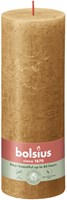 Bolsius bougie pilier rustique marron - bougie décorative 19 cm - longue durée
