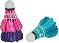 SportX Badminton Federbälle bunt 3er-Set in Röhre-3