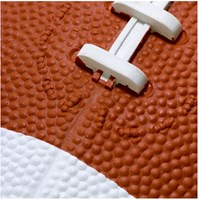 SportX ballon de rugby caoutchouc marron-blanc 390 grammes ballon d'entraînement-2