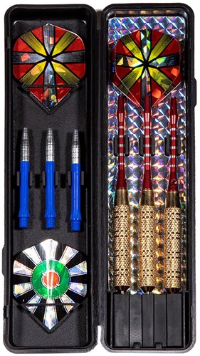 SportX Dartpfeile Set - Deluxe im Etui - 22 Gramm - mit Aufbewahrungsbox-2