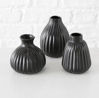 Boltze Home Vaas Esko h12cm zwart