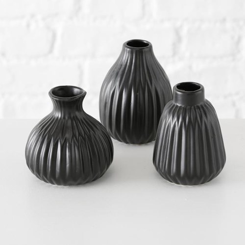Boltze Home Vaas Esko h12cm zwart