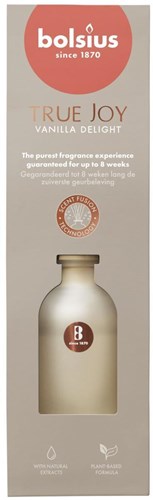 Bâtonnets parfumés Bolsius Vanilla Delight 80 ml - parfum d'intérieur longue durée