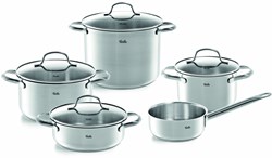 Edelstahl Kochtopfset Fissler San Francisco 5-teilig silber