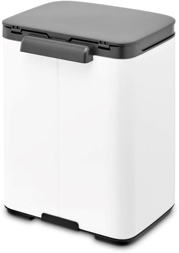 Brabantia poubelle Bo 4L - corbeille blanche pour salle de bain et toilettes