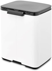 Brabantia Mülleimer Bo 7L - White - kompakter Abfallbehälter Design