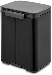 Brabantia Abfalleimer Bo 4L - Mülleimer matt schwarz - Wandmodell
