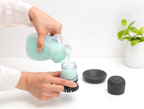 Brabantia Brosse à vaisselle avec réservoir à savon - SinkSide Dark Grey cuisine-3