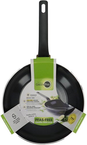 Greenpan Wokpfanne Keramik-Antihaft PFAS-frei 28cm schwarz
