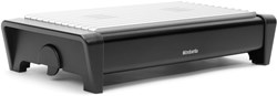 Brabantia chauffe-plat aluminium - réchaud avec 2 bougies noir