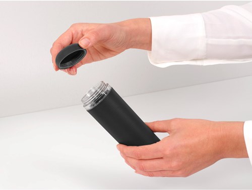 Brabantia Distributeur de liquide vaisselle accessoire cuisine - Gris Foncé 200 ml-3