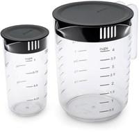 Brabantia Messbecher Set Küchenhelfer 2-teilig dunkelgrau Kunststoff-2