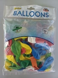 Globos Beutel mit 100 Luftballons, 100 % Latex sortiert. 1006