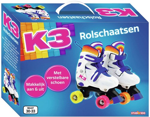 Studio 100 Rollschuhe K3 verstellbar Größe 30-33 lila Regenbogen