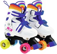 Studio 100 Rollschuhe K3 verstellbar Größe 30-33 lila Regenbogen-2
