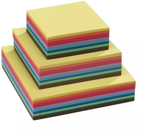 Mercurius Bastelpapier Faltpapier 10 Farben - quadratisch 14x14cm