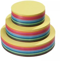 Mercurius Faltpapier rund 16 cm - 10 Farben - dünnes Bastelpapier