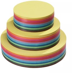 Mercurius Faltpapier rund 16 cm - 10 Farben - dünnes Bastelpapier