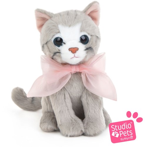 Studio Pets Plüsch Katze Bella 16 cm rosa mit Pass und Koffer