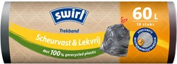 Melitta sacs poubelle gris 60L avec lien coulissant - 10 pièces extra résistantes
