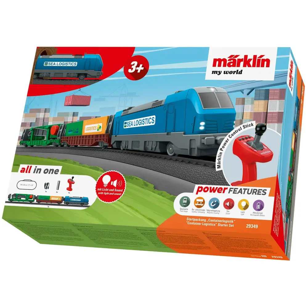 Märklin coffret de départ H0 logistique conteneurs train jouet avec grue