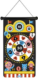 Janod J02083 Magnetisches Spiel zum Thema Jahrmarkt-Geschicklichkeitsspiel Fördert Wendigkeit und Konzentration 6 Darts-Beidseitig nutzbar Ab 4 Jahren
