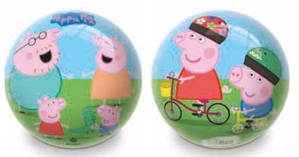 Mondo balle de jeu Peppa Pig plastique 23cm - balle colorée enfant