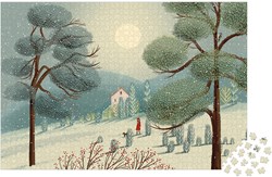 Janod Puzzle Enchanté Un hiver féerique