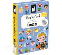 Janod Magnetibook livre magnétique métiers jouet éducatif 48 magnets-2