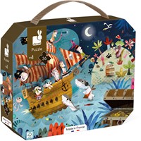 Janod Valise Puzzle Pirates - 36 pièces
