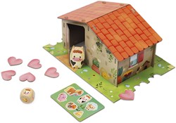 Janod J02641 Fun Farm-Gesellschaftsspiel für Kinder-Pappe und Massivholz, FSC-Zertifiziert-Ab 2 Jahren