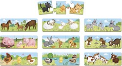 Kombinationsspiel "Tier-Puzzle Trionimo" 30 Teile